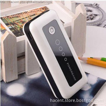 5200mah slim size power bank with big torch